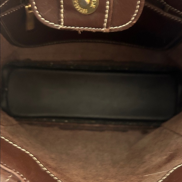 Vintage Brown Leather Coach Bleecker Tote Bag - Picture 5 of 7